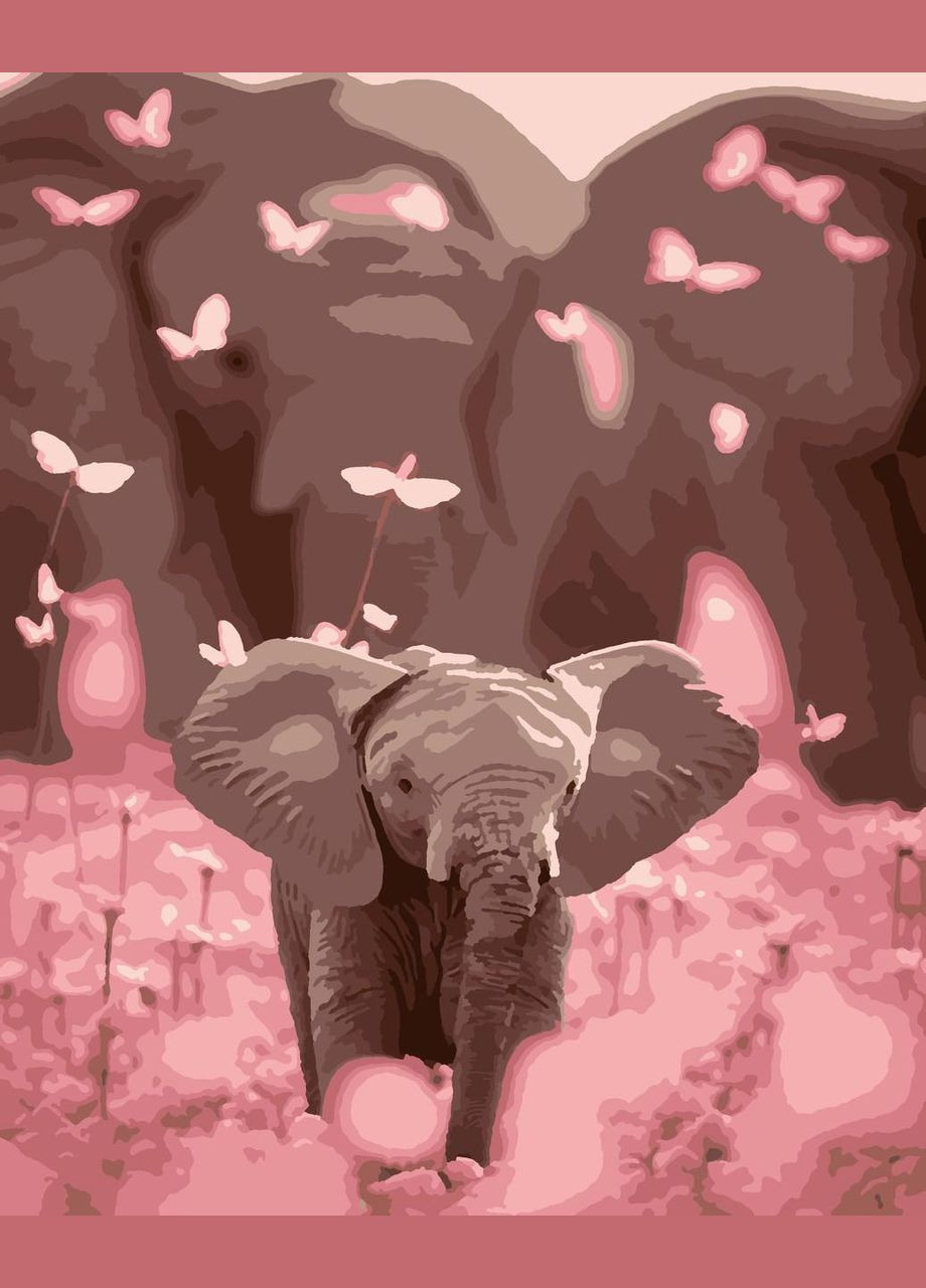 Картини за номерами "Слоненя" 50*60 см No Brand (305236746)