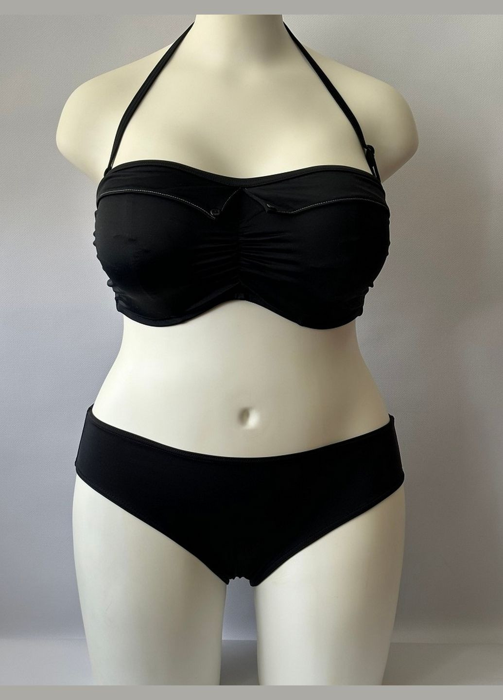 Черный летний купальник раздельный 3329-3871 бандо Freya Fever