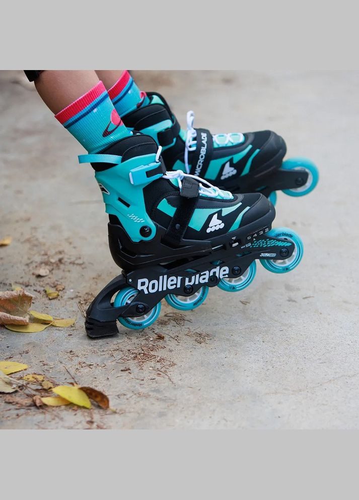 Ролики Microblade Черный-Бирюзовый Rollerblade (365309207)