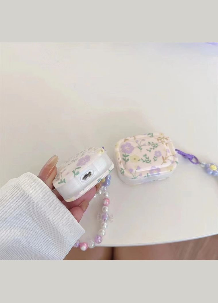 Чехол на 2 Flowery Бежевый (AN0103333) ANbeauty Airpods Pro (356606965)