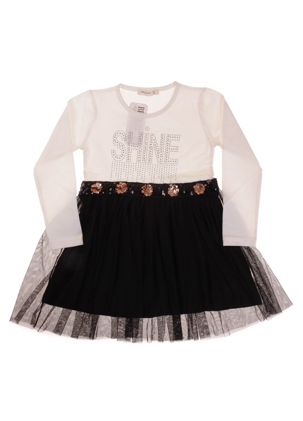 Кремова плаття 14068 кремовий і чорний Breeze (306716192)