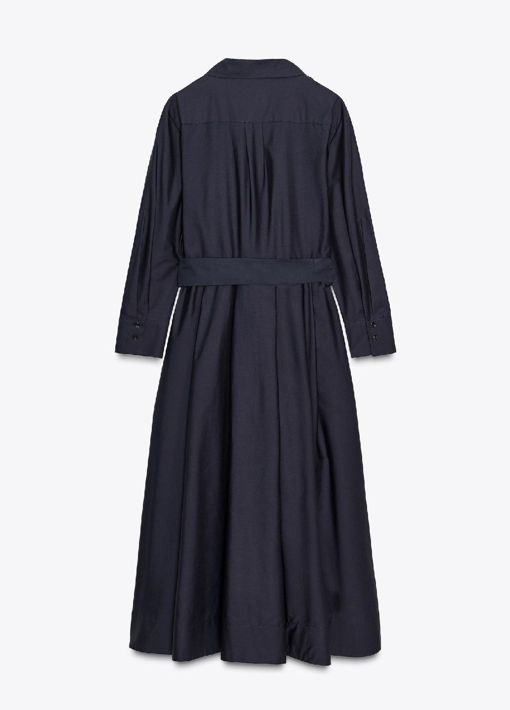 Темно-синее платье Zara однотонное