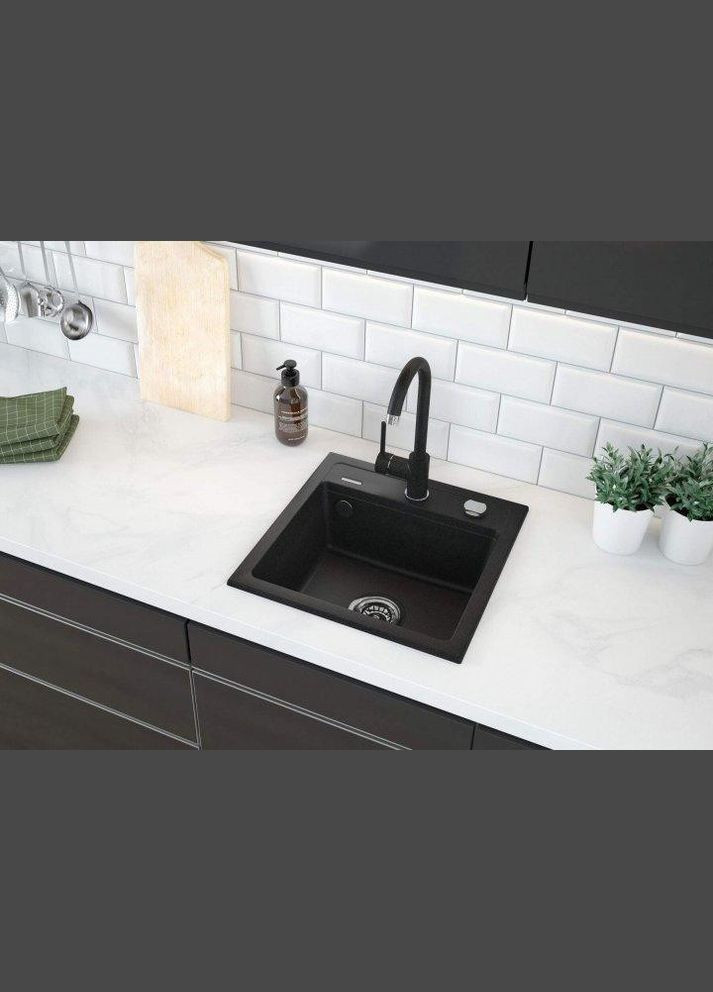 Кухонная мойка Zorba 440х440х184 мм (ZQZA2103) со смесителем Nemezja BEN_262M Deante (332977784)