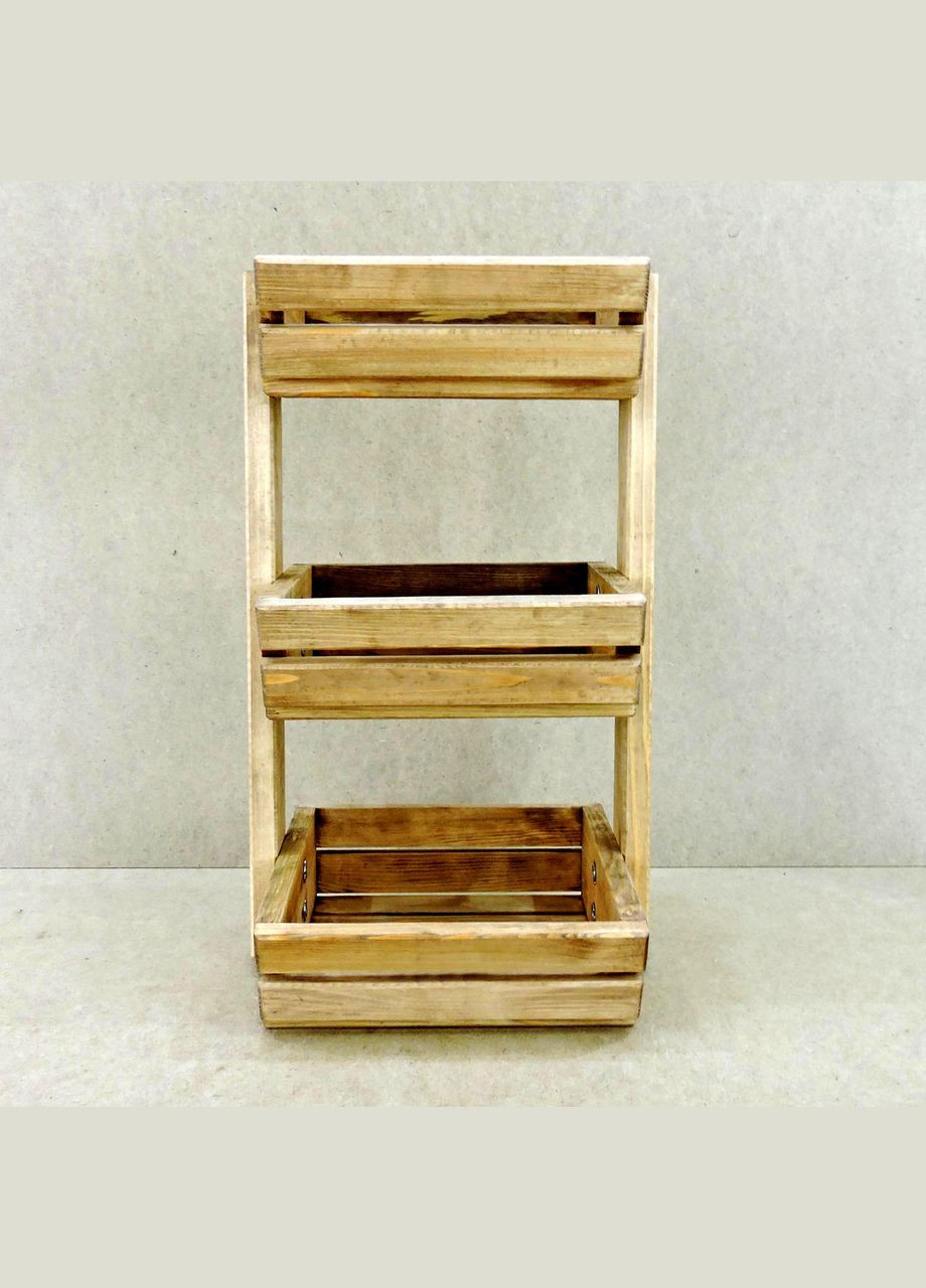 Лоток для овощей и фруктов из дерева Кебедж сиена (ЯХО-000605) No Brand (327847173)