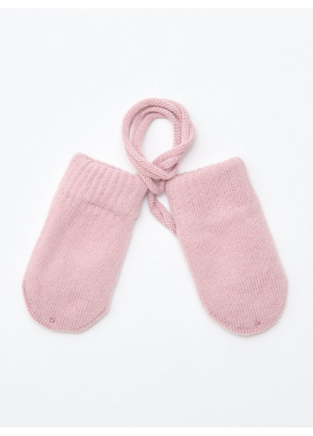 Дитячі зимові в'язані рукавиці для дівчаток Рожеві (0780) Kiabi (367581956)
