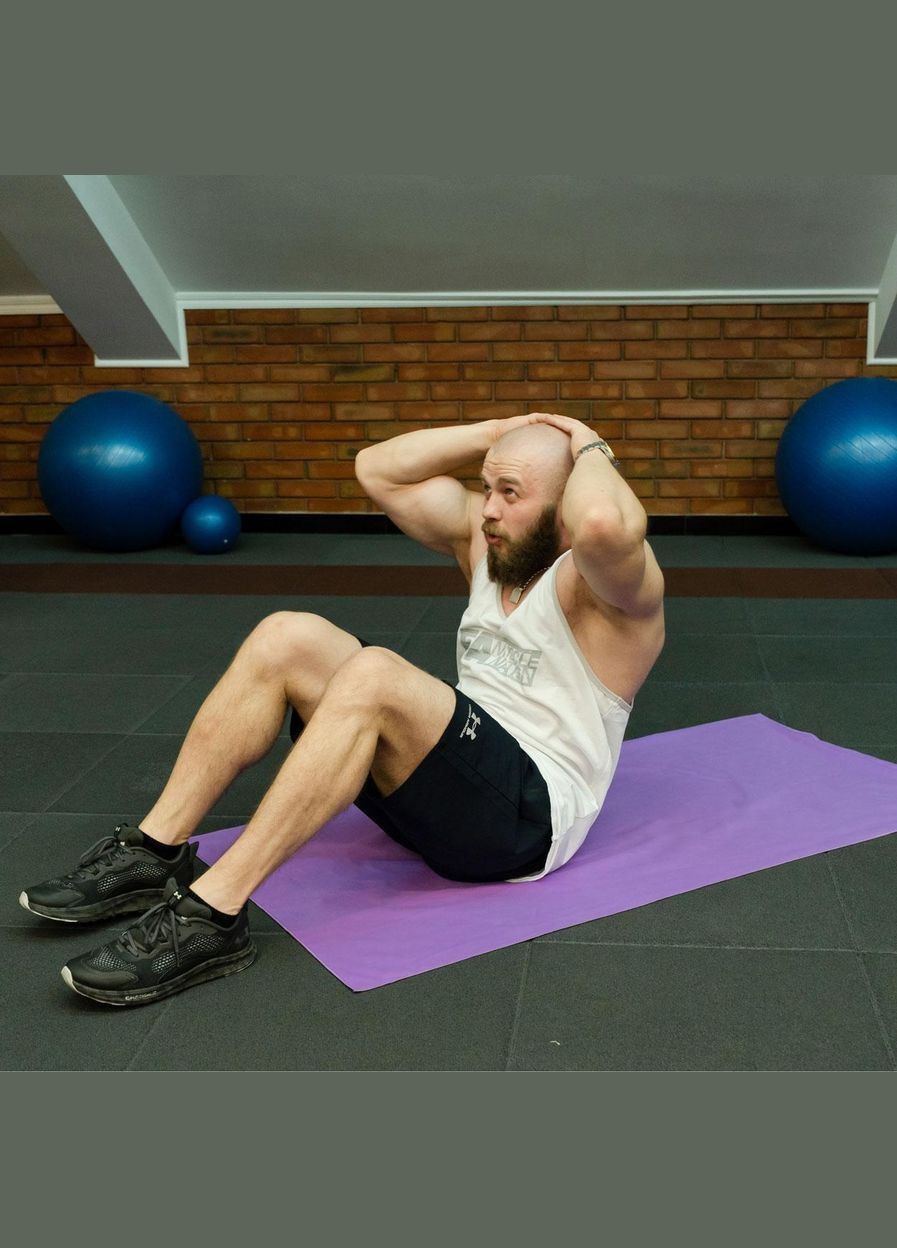 Полотенце спортивное микрофибра с чехлом 50х90 см (60160) Love You сиреневый