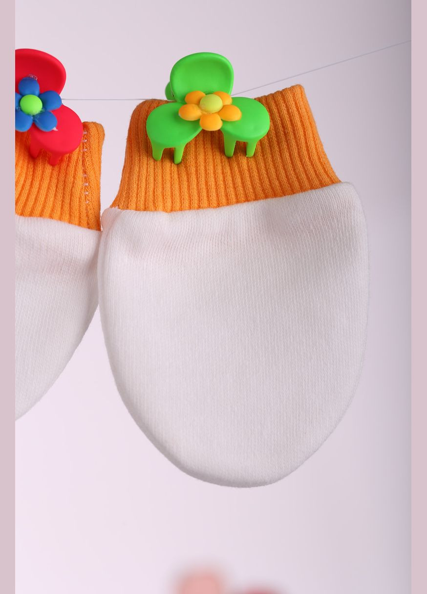 Царапки з євро гумкою трикотажні оранжеві 56 см (26977) BABYKROHA (297197676)