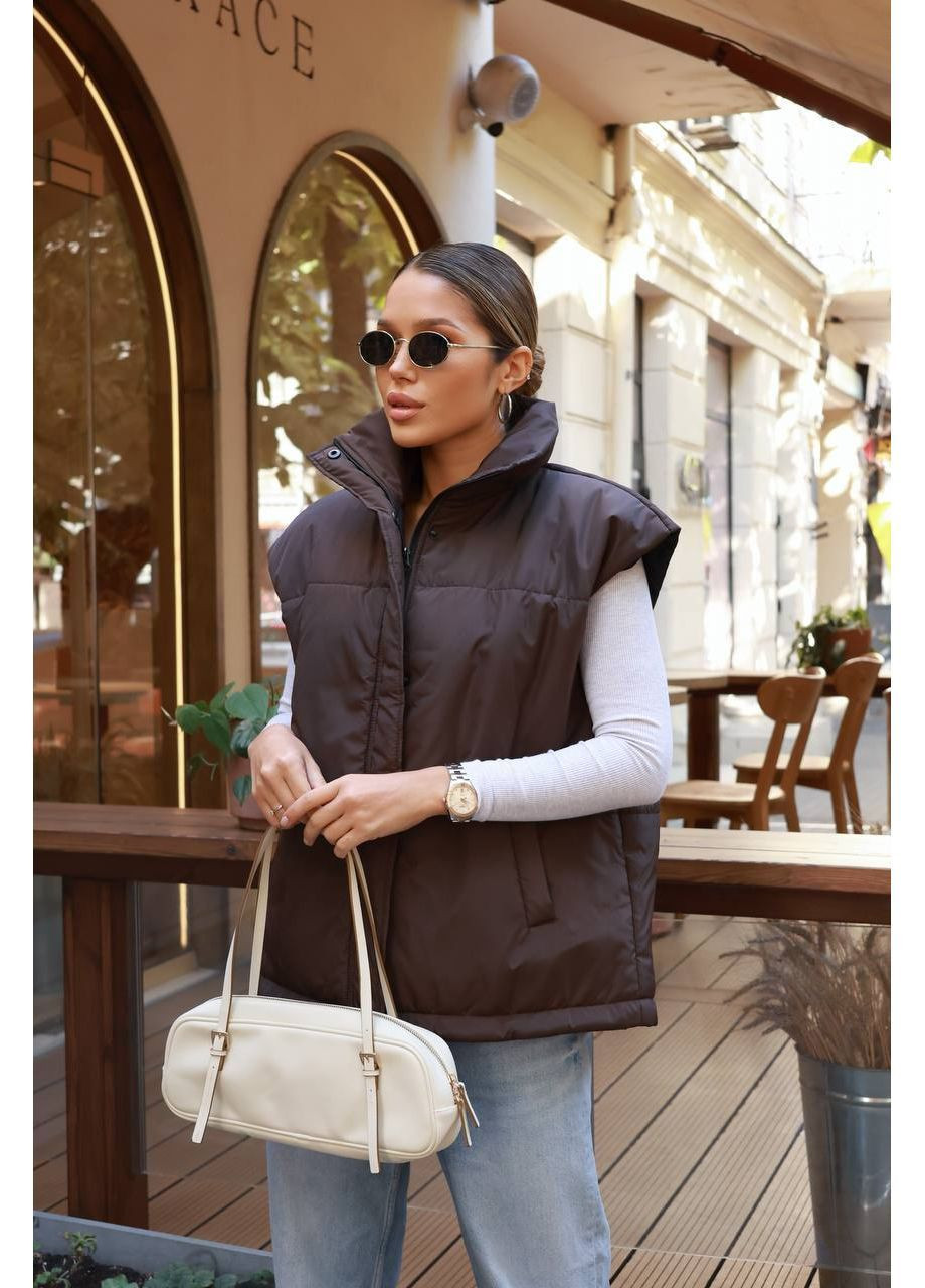 Женский утепленный жилет в стиле casual No Brand (366431404)