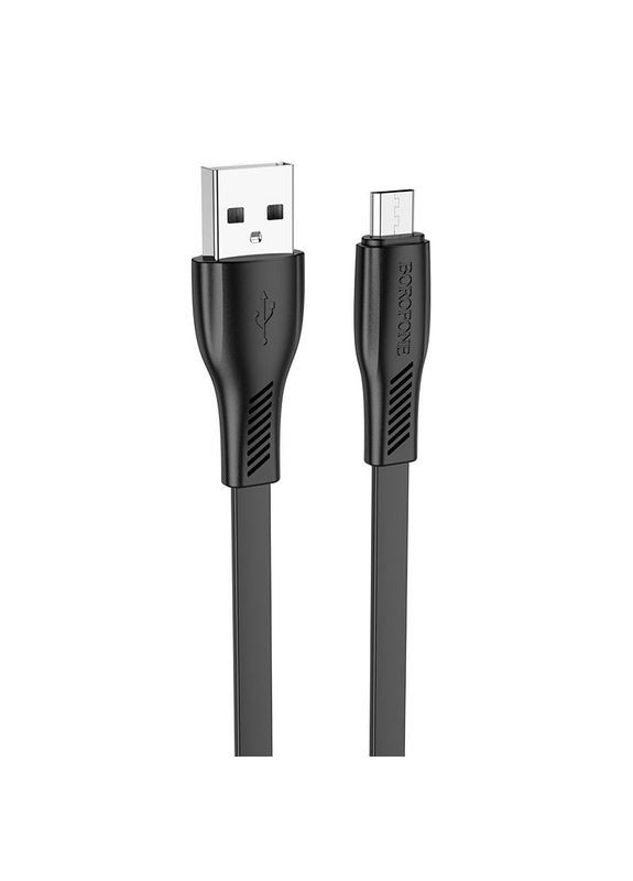 Кабель для зарядки MicroUSB Android BX85 |1м| Чорний Borofone (337350462)