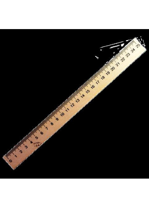 Лінійка дерев'яна яна 25 сантиметрів "+" Міцар (282843246)