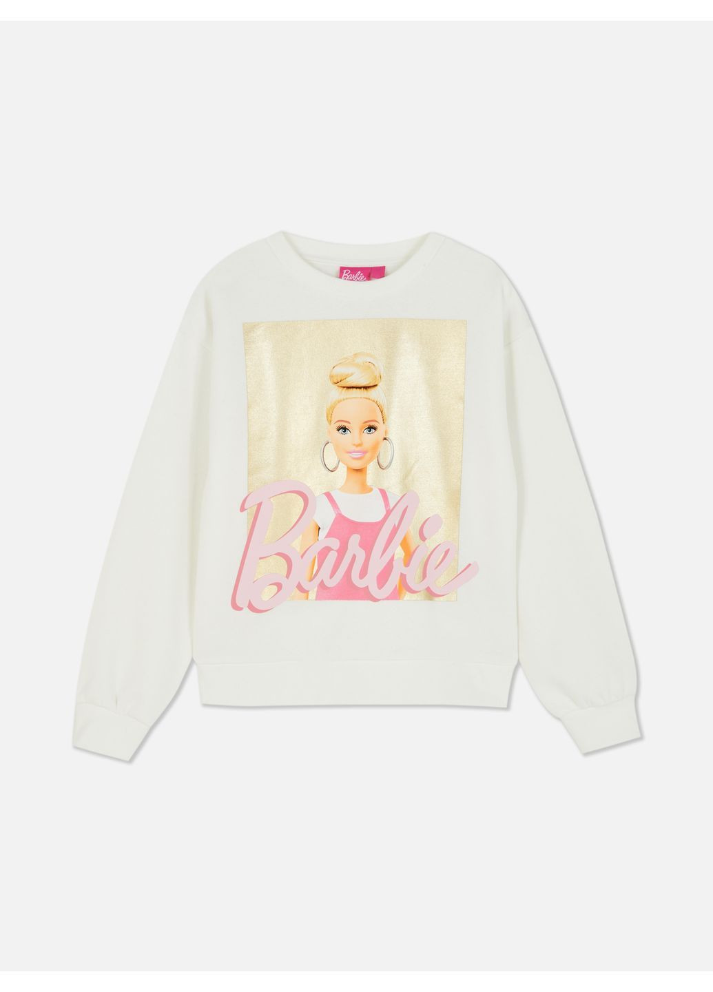 Primark свитшот флис,молочный с принтом, молочный