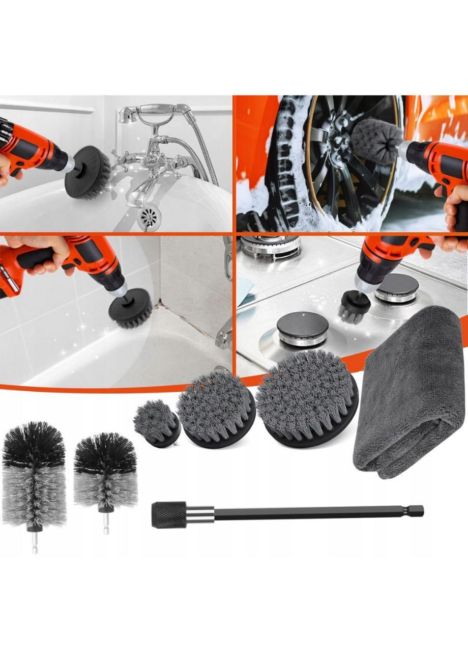 Набір насадок на шуруповерт для прибирання 9в1 No Brand (335237590)