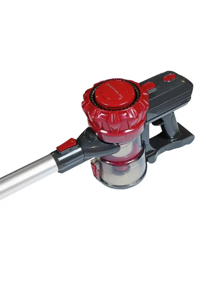 Пилосос ручний акумуляторний GAVC-2207 HR з контейнером 0.8л сухе прибирання 150Вт Чорний/Червоний Grunhelm (325217568)