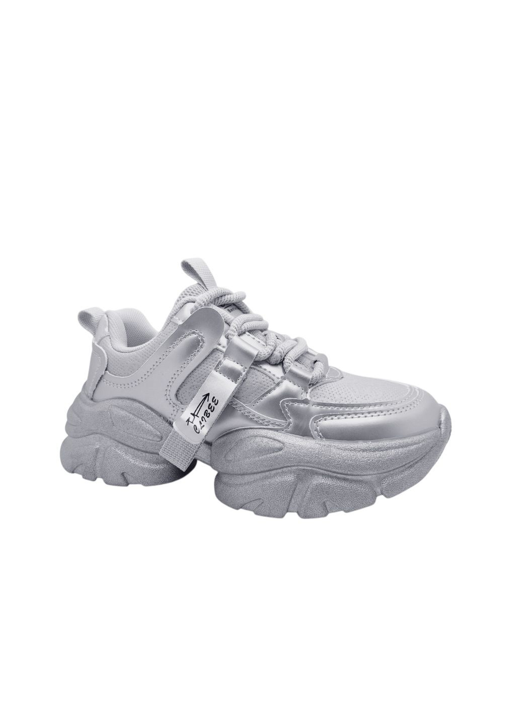 Серые всесезонные кроссовки Clibee