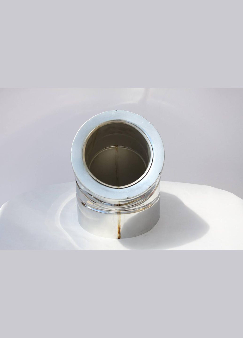 Коліно для димоходу утеплене діаметр 120/180мм нерж/нерж 45гр 0,5мм (сендвіч) Комінвент (317295815)