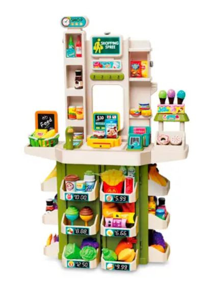 Набор игровой магазин-супермаркет 67 деталей сканер каса продукти музыка/свет (L666-85-85A) No Brand (306549357)