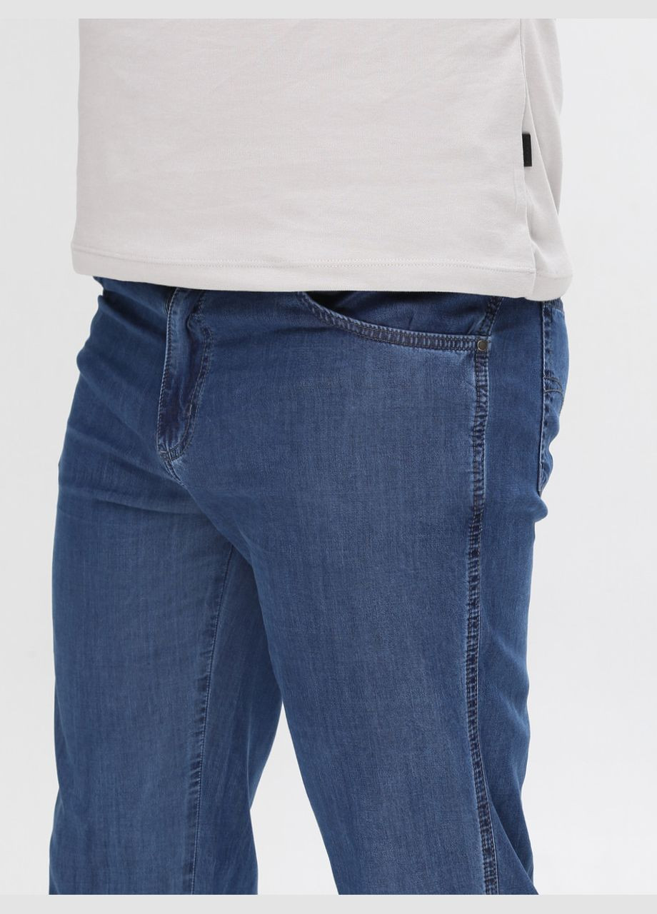 Светло-синие летние прямые джинсы мужские прямые светло-синие тонкие Пряма Lexus