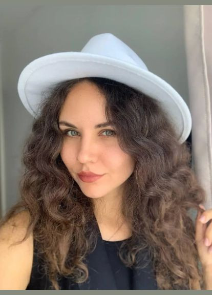 Шляпа федора белая No Brand Федора (315337287)