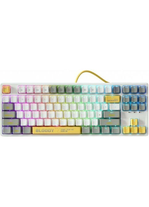 Клавіатура (4711421993845) A4Tech Bloody S87 RGB BLMS TKL USB Energy Red (316223123)