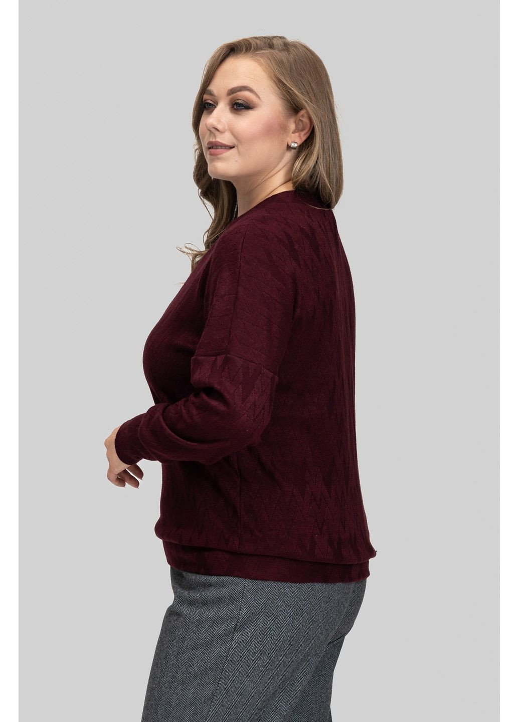 Бордовый демисезонный женский свитер из ангоры мелисса all posa (ap102600p) A'll Posa