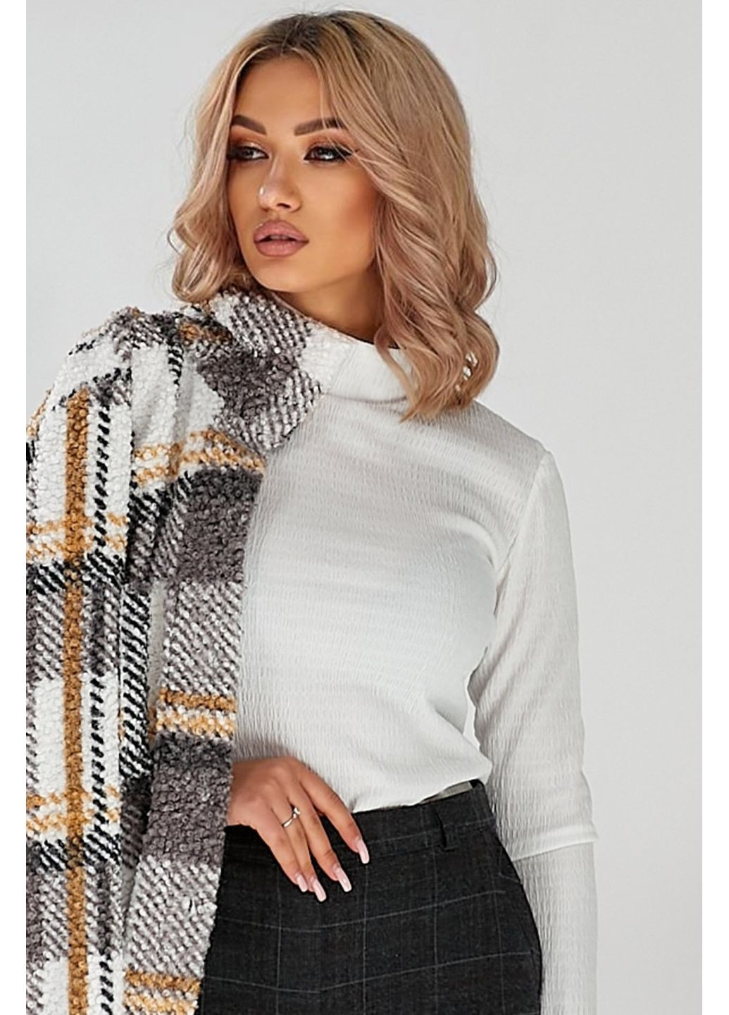 Женский гольф из жатого трикотажа (ll49870500) LadyLike (365729534)