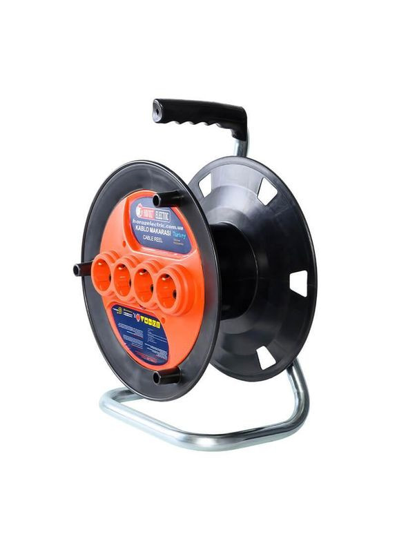 Удлинитель на катушке без кабеля с заземлением (катушка для удлинителя) Horoz Electric (337360042)