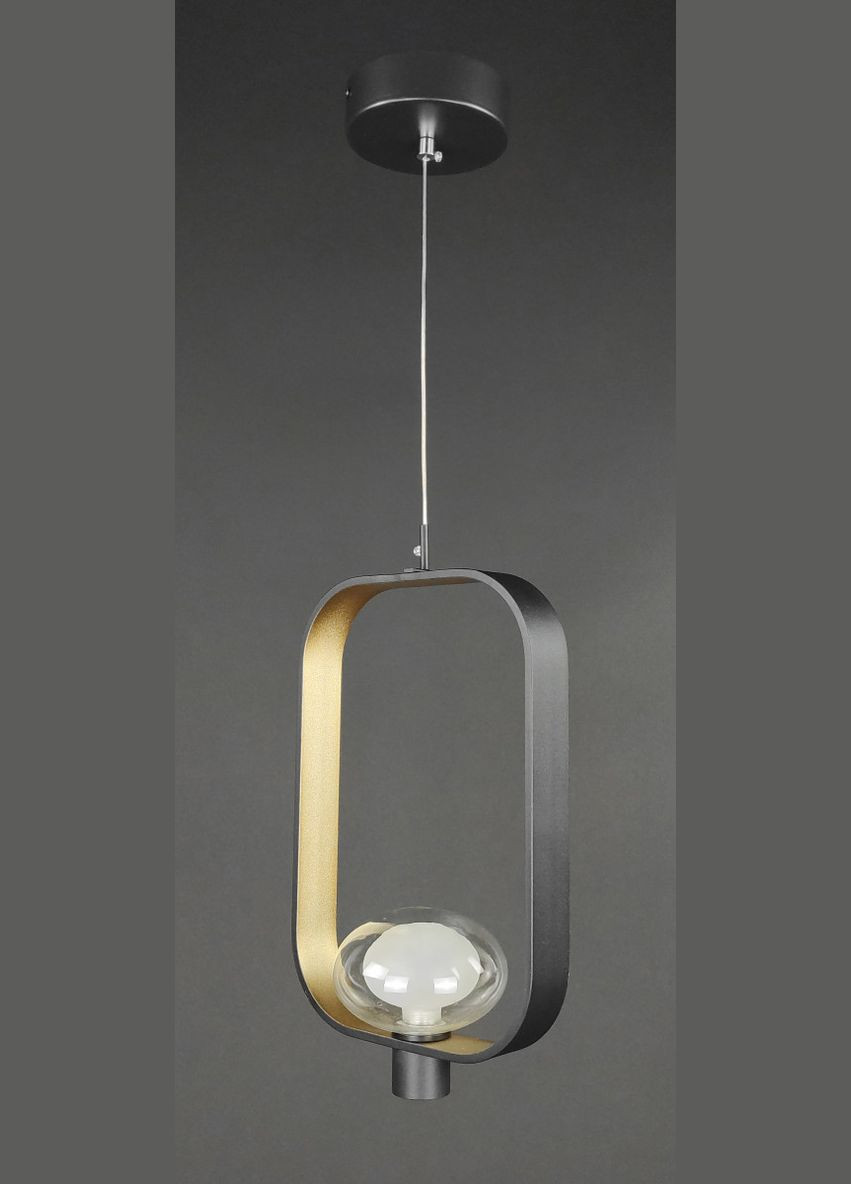 Люстра світлодіодна підвісна LED світильник для квартири на стелю лед 27709 Чорний 45-220х12х22 см. Sunnysky (364496316)