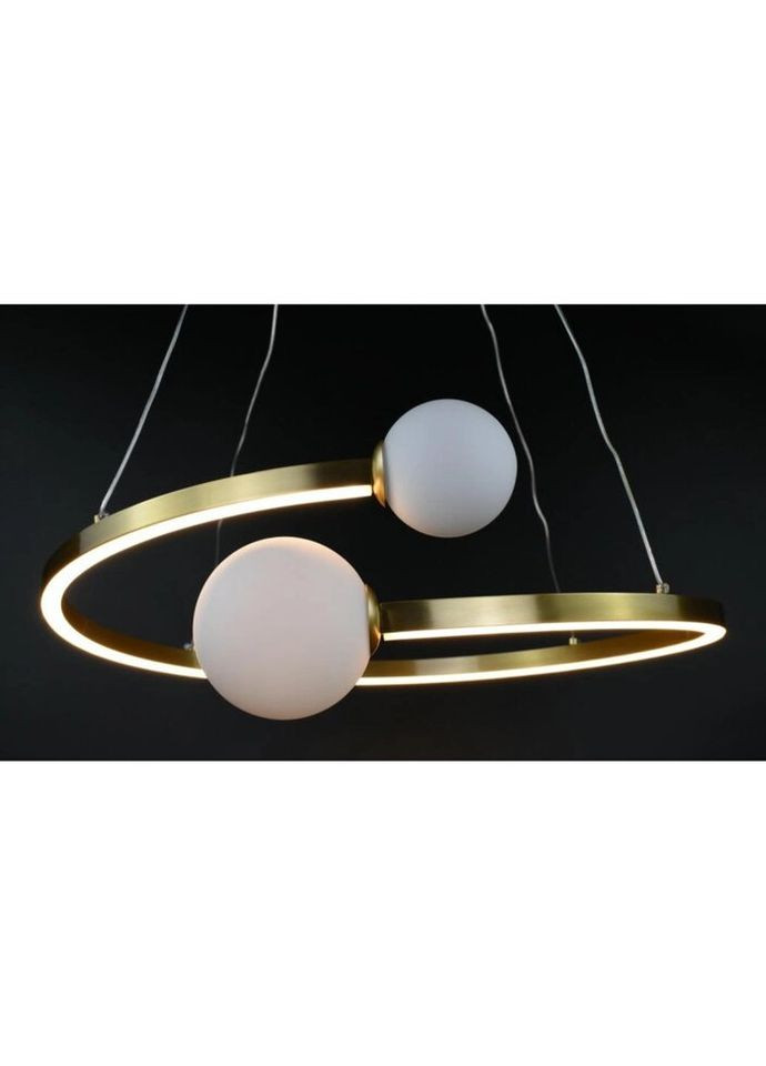 Люстра світлодіодна підвісна LED світильник для квартири на стелю ледве 26867 Латунь 40-150х80х80 см. Sunnysky (335974852)