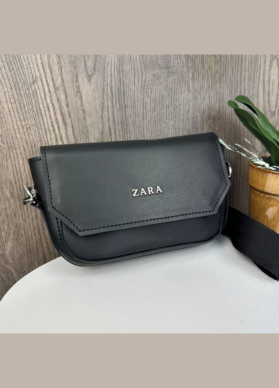 Жіноча міні сумочка клатч на плече екошкіра чорна (sku_1523) No Brand (330576226)