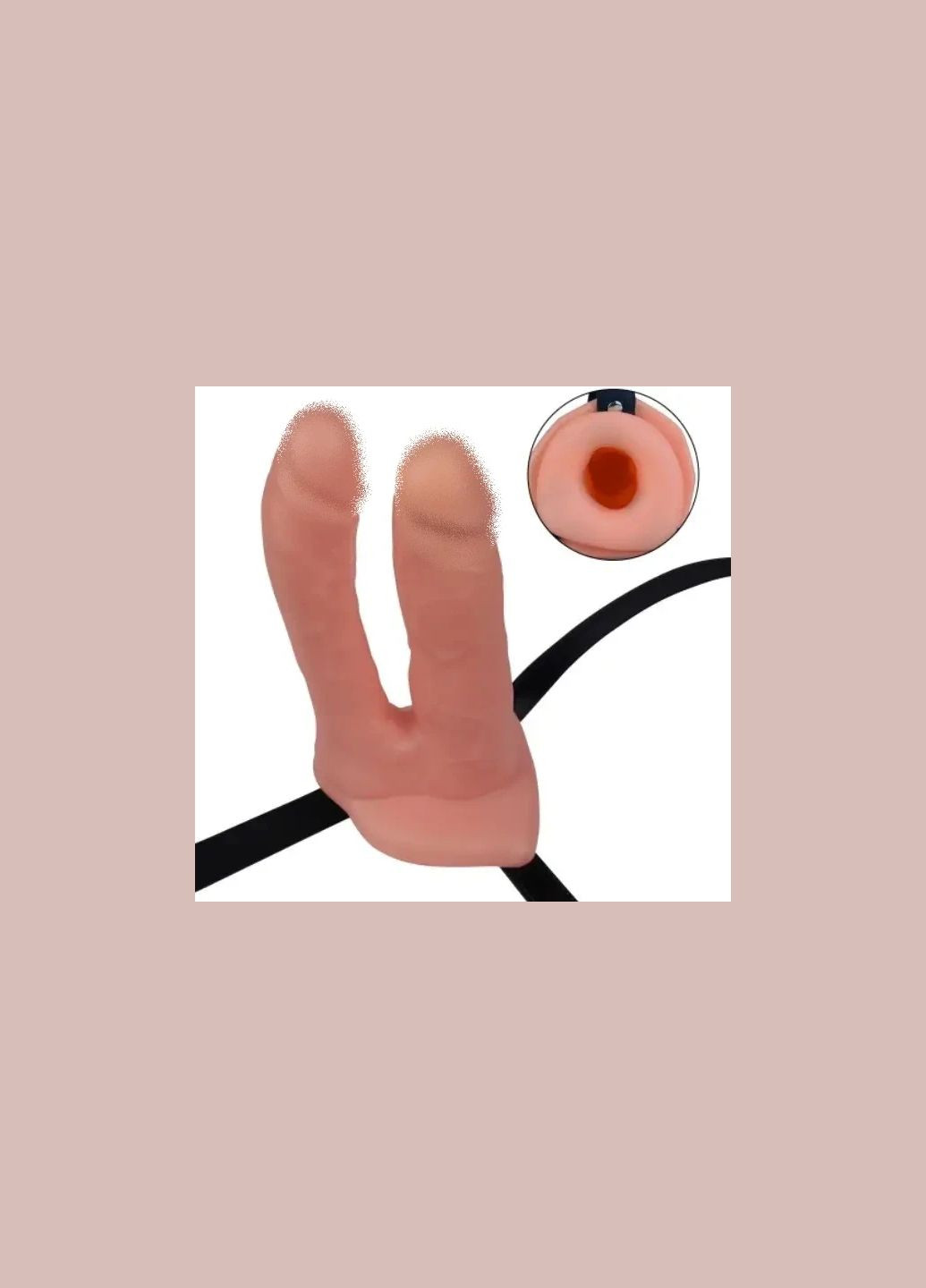 Порожнистий чоловічий страпон - Unisex Hollow Double Penetration 6" Drive Lovetoy (335399613)