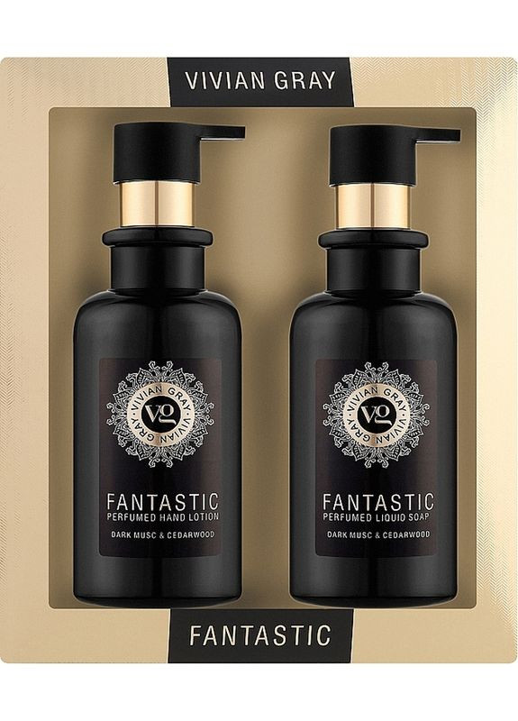 Набір Крем-мило и Лосьйон для рук Dark Musk & Cedarwood, 2х300 мл Vivian Gray (369632306)