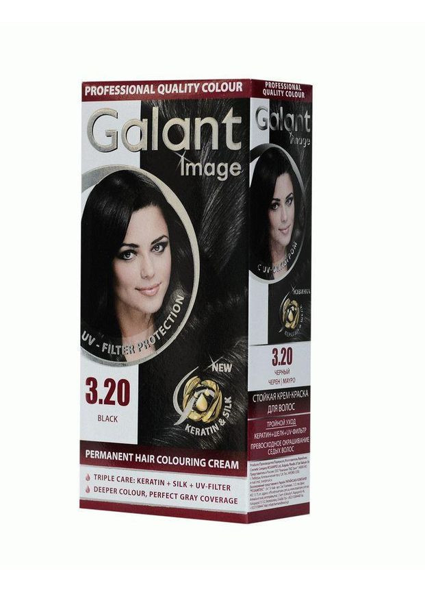 Стійка крем-фарба для волосся Image 3.20 чорний 115 мл Galant (356698760)