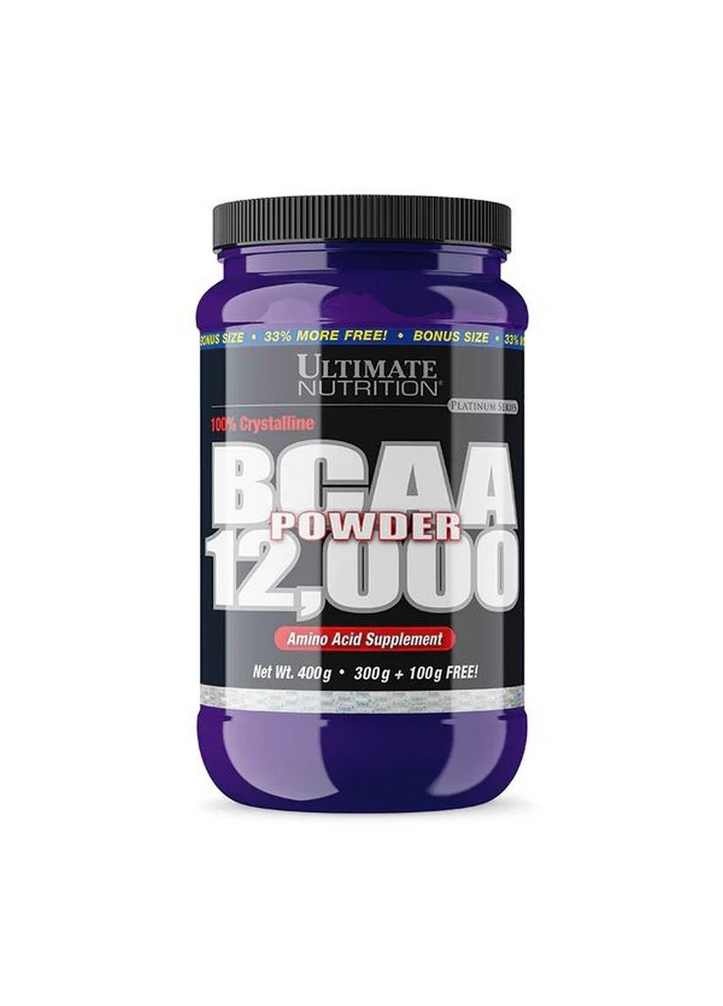 Амінокислота BCAA BCAA 12 000 Powder Unflavored, 400 грам Ultimate Nutrition (293340857)