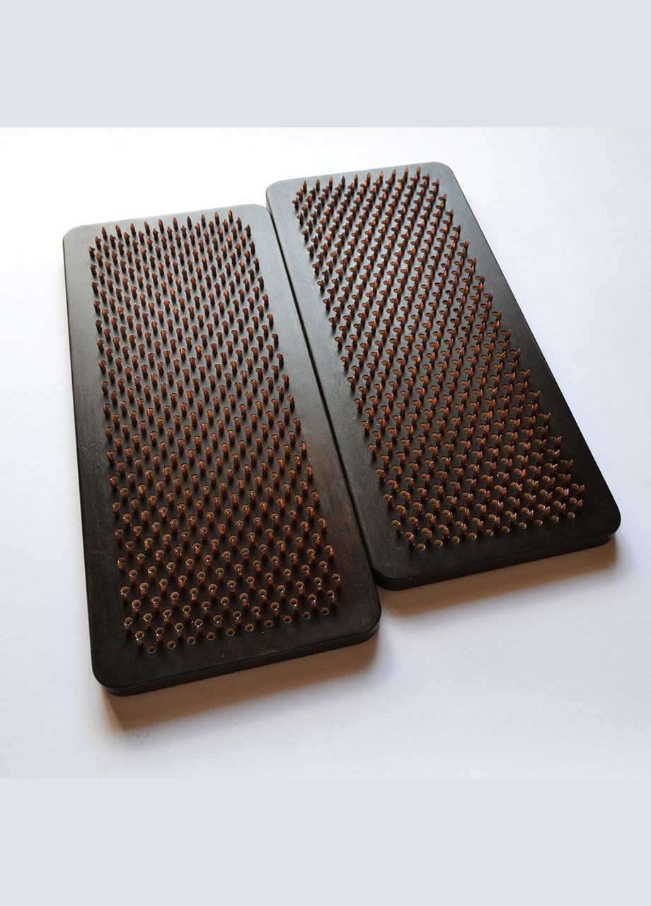 Доска Садху (медь) "Хранитель", доска с медными гвоздями для йоги, шаг 10мм. Доска для стоянки на гвоздях. No Brand (301482721)