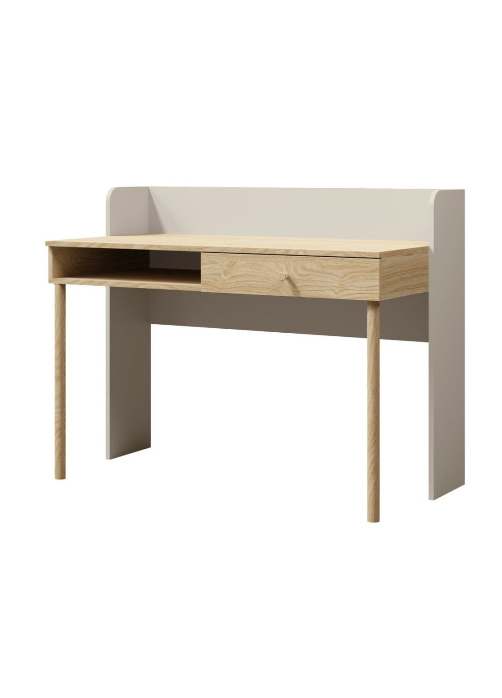 Стіл комп'ютерний YUKI REG 11 124х93х60 сірий / / дуб Jurek (372842663)