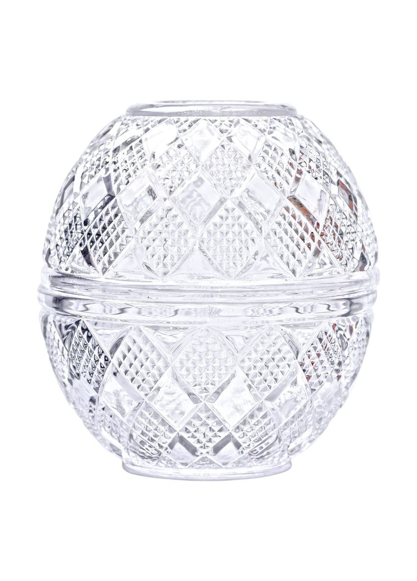 Серветка скляна кругла прозора для столу кухонна з гравіюванням декор без декору ProDobro (364192148)