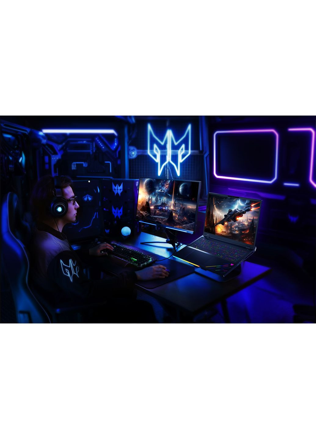 Ноутбук NH.QVWEU.002 Predator Helios 18 PH18-73 18" WQUXGA IPS, Intel U9-275HX, 96GB, F4TB, NVD5090-24, Win11P, Acer (361965155)