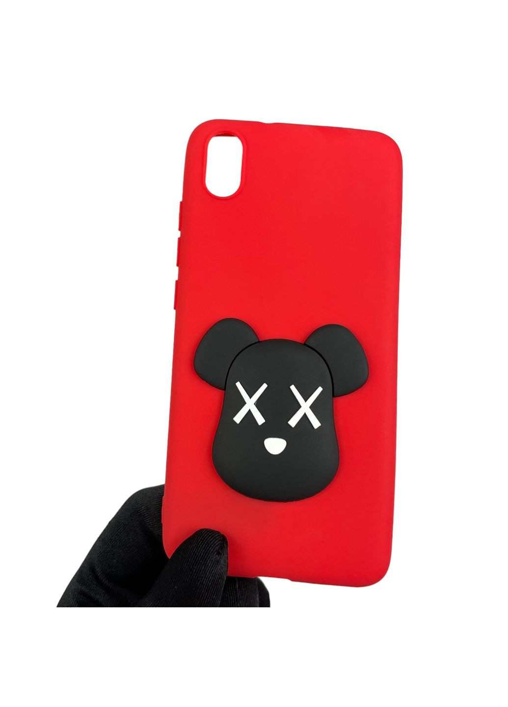 Чохол для Redmi 7A дитячий з ведмедиком на сяомі редмі 7а червоний Xiaomi (366021197)