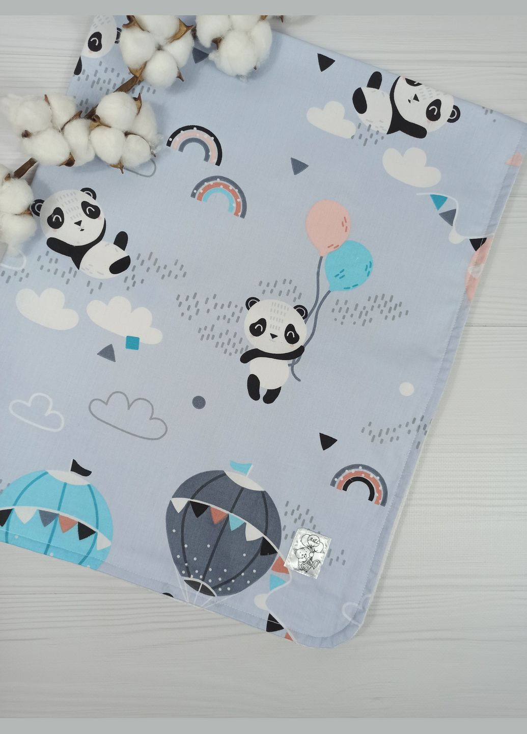 Набор для новорожденного: плед, пеленки и игрушки a.l.babybox Панда индеец No Brand (329193210)