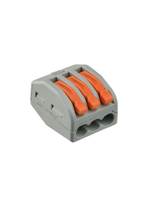 Клеммная колодка Polmark FJ-403 быстрого монтажа с нажимными рычагами на 3 монтажных отверстия 3*4.00мм No Brand (342100942)