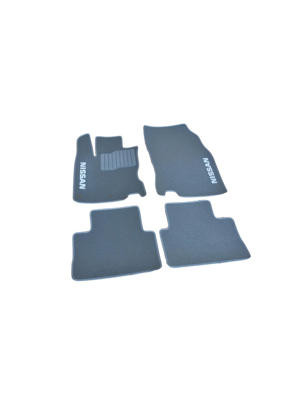 Ворсовые коврики в салон для Nissan (2014-) /Серые, кт - 5шт Beltex Qashqai (360615252)