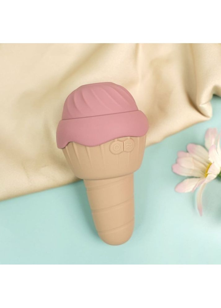 Вібратор та вакуумний стимулятор з язичком Sweet Em 0067F у формі морозива No Brand (360797115)