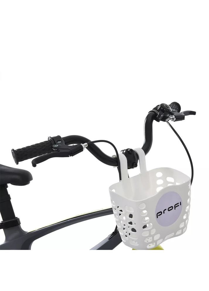 Велосипед дитячий PROFI 18 дюймів STELLAR з бічними колесами магнієва рама та вилка кошик дискові гальма Сірий (MB 181020-3) PROF1 (363263530)