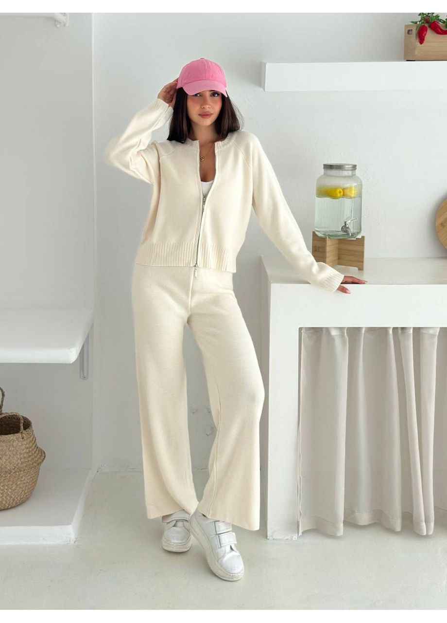 🧶 Стильный костюм 2-ка из вязаной ткани – универсальный комфорт каждый день 🕊️Ознакомьтесь с размерной сеткой DK/DL Мода без кордонів (361145183)