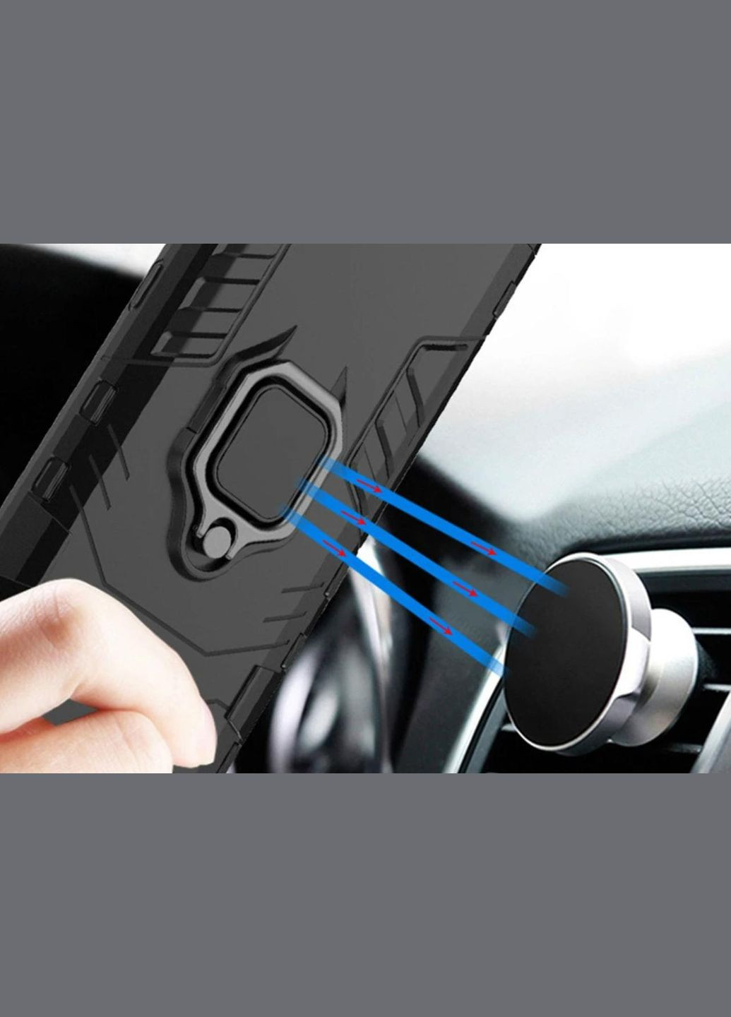 Чехол бампер Ring Armor для телефона Samsung Galaxy M34 5G (SM-M346) - Black Primolux (332994295)