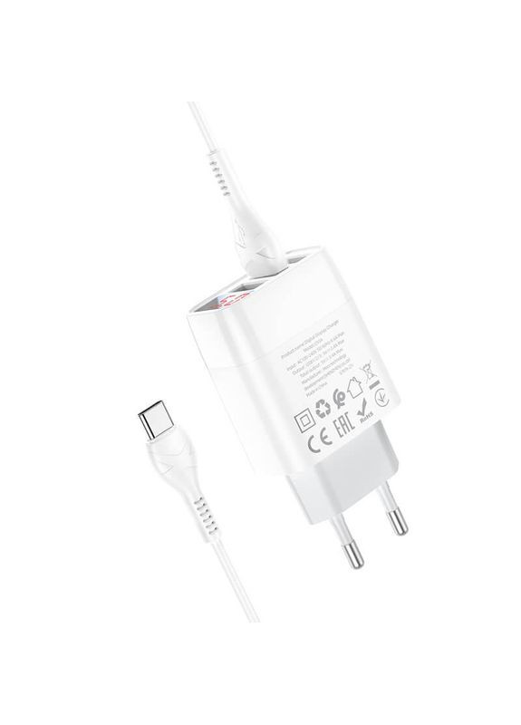 Зарядний пристрій C93A 3 USBпорти з екраном набір із кабелем Type-C Hoco (279553647)