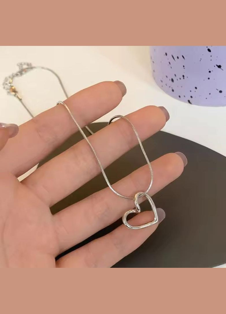 Підвіска з сердечком, підвіска з серцем, підвіска-снейк, ланцюжок-снейк, кулон, чокер, ланцюжок, кольє Fashion Jewelry (337718764)