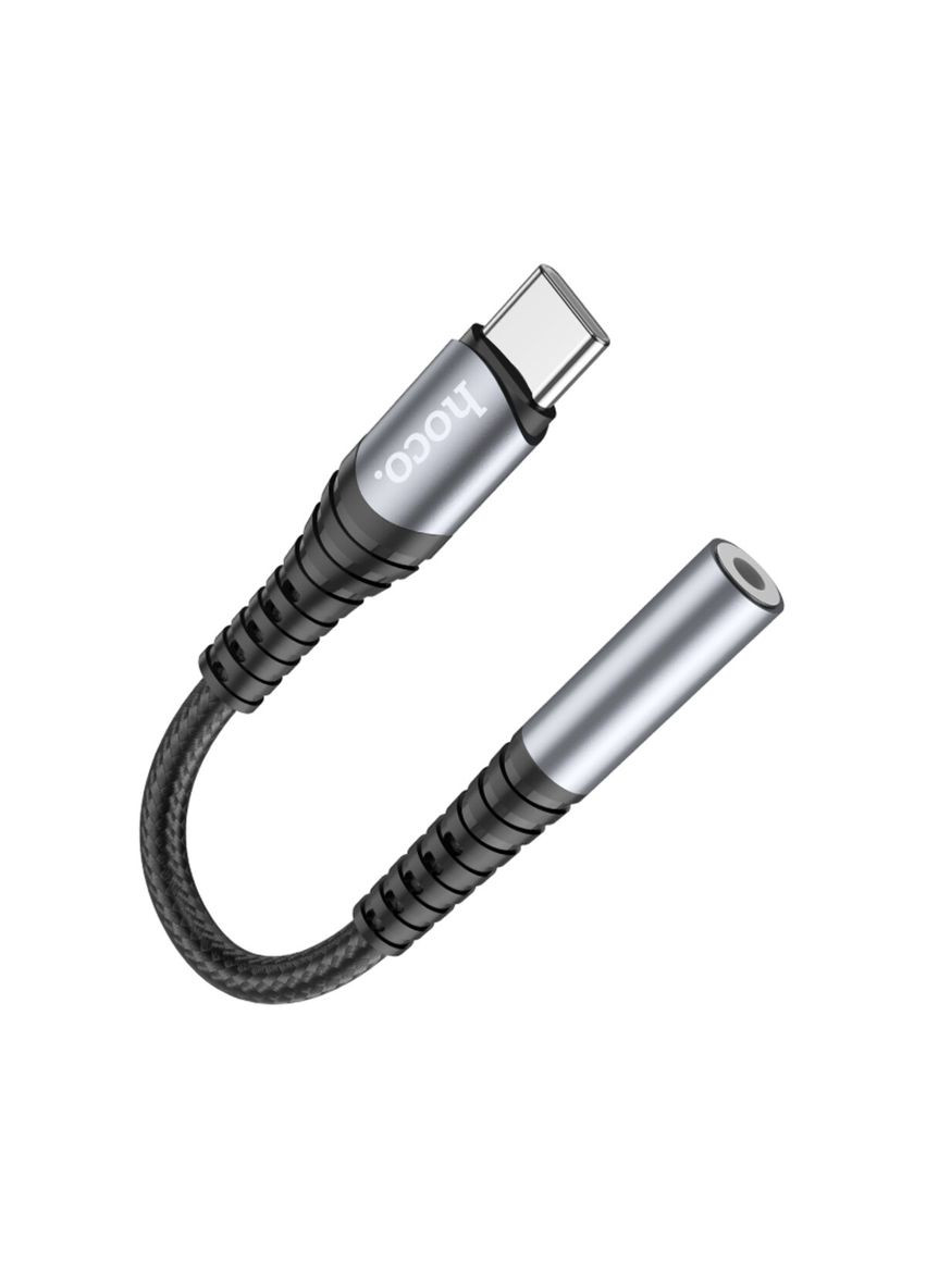 Кабель-перехiдник LS33 Type-C Digital 3.5 Audio converter Metal Gray Hoco (300684837)