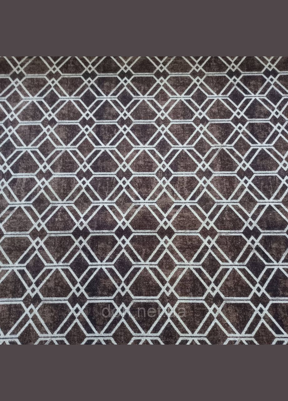 Ковровая дорожка Spase коричневая шириной 80 см (цена по пог.м) Dinarsu (333034605)