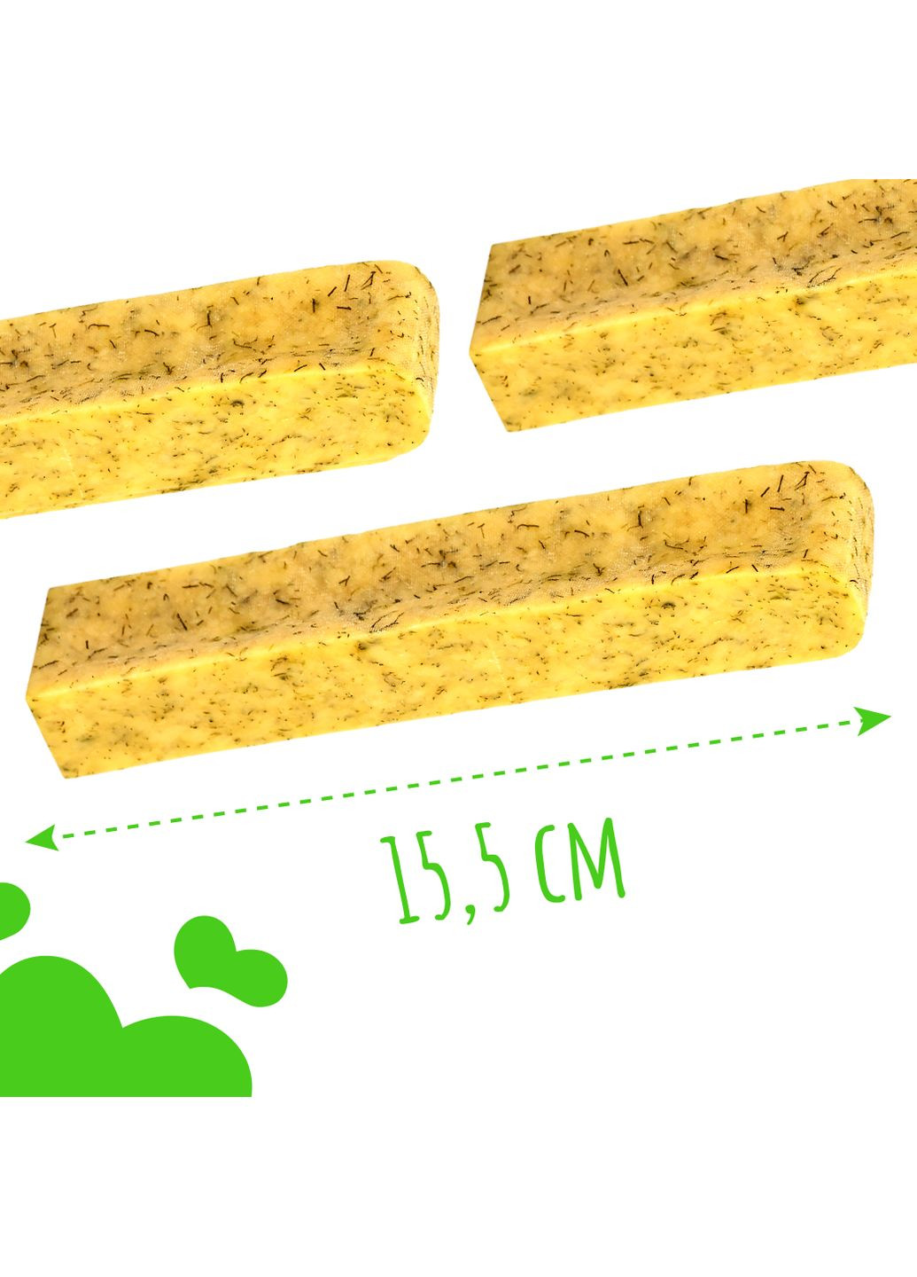 Ласощі для собак Сирні палички з кропом 125 г Mavsy (353515481)